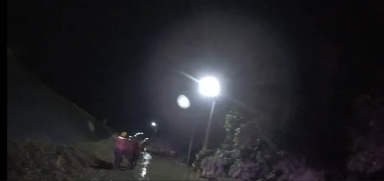 嘉義水上鄉一男子與妻子外出查看水情，卻發生意外不幸溺斃。嘉義縣消防局提供