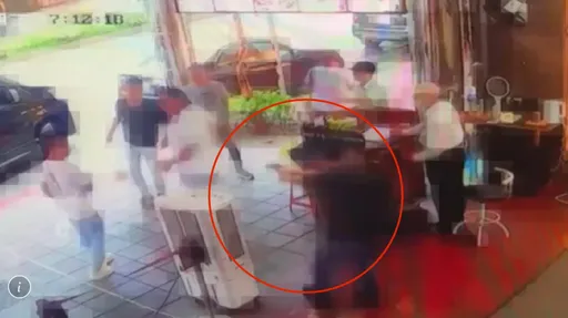 威震董座吳明達「中彈奔逃」畫面曝光！　黑衣男突現身背後連開4槍