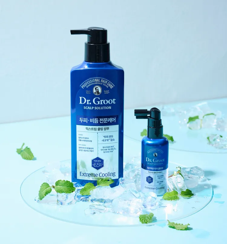▲ 內含阿拉斯加冰河水、薄荷等多種頭皮極致勁涼配方，洗完頭皮沁涼舒爽。