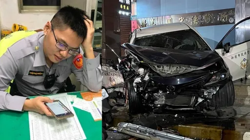「瑋震一路好走」蒼天都動容！績優警慘遭逆向衝撞殉職　賓士惡男聲押　