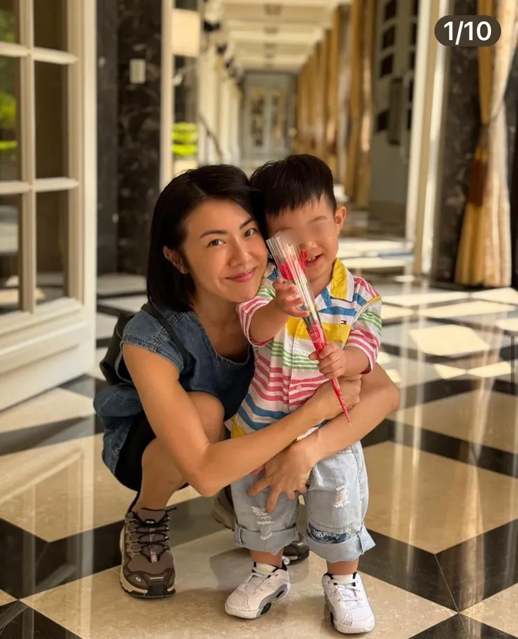 葉安婷透露爸爸跟弟弟過去曾被狗咬傷，如今母親為保護兒子很正常。翻攝葉安婷IG