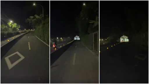 夜騎單車往汐止「整路詭異閃燈」　網友見影片：閃到XX發寒
