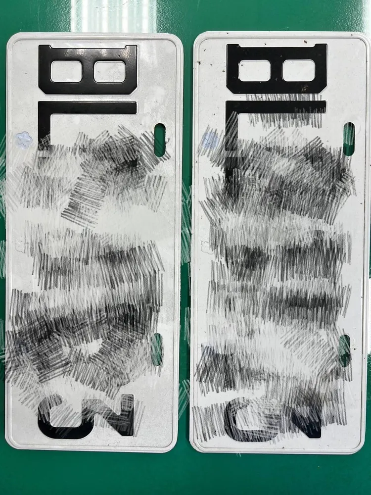 假車牌。翻攝畫面