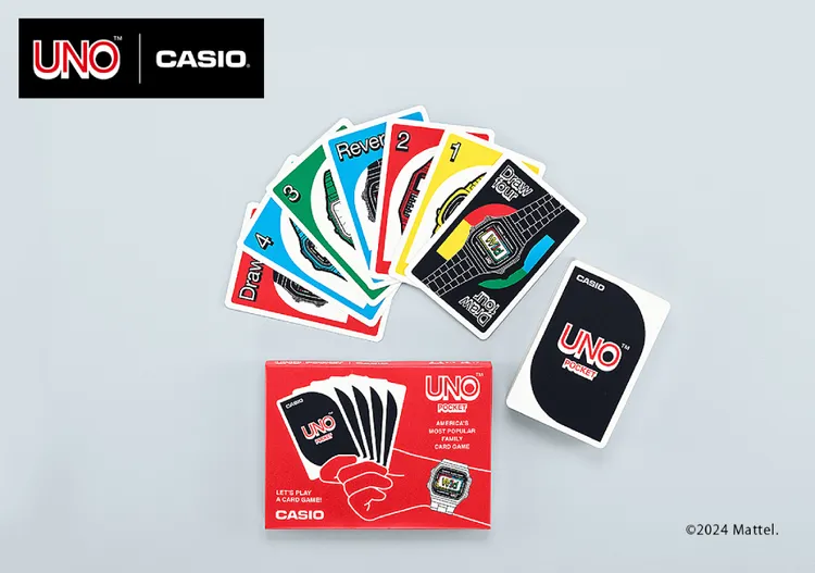 CASIO以世界排名第一的卡牌遊戲UNOTM為靈感。品牌提供