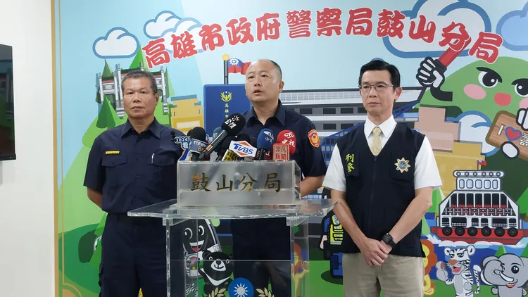 鼓山分局長陳奕良表示，嫌犯供詞仍仍待釐清。凃建豐攝