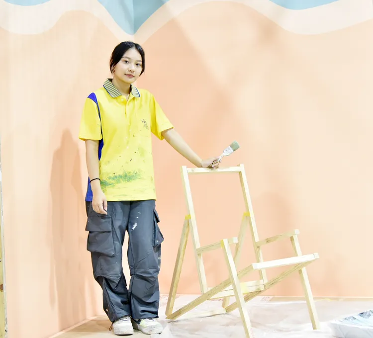 黃芊諭期盼能在全國技能競賽中奪金，完成自己的夢。翻攝畫面