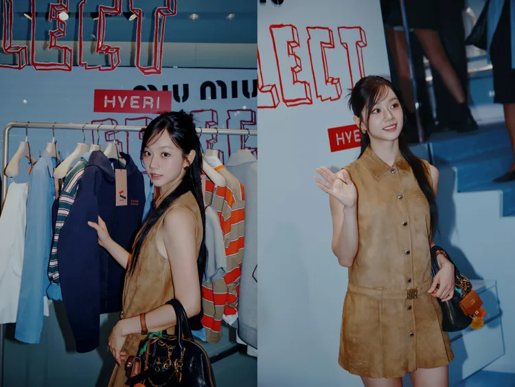 惠利日前前往香港出席Miu Miu Select活動。品牌提供