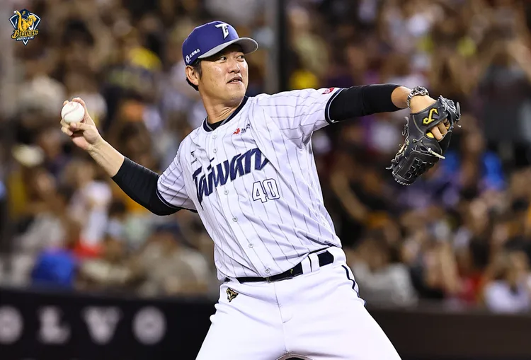 王建民登板投球。   中信兄弟提供