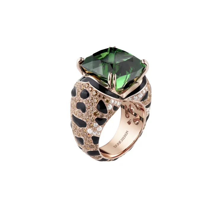 Animaux動物系列Fuzzy豹貓戒指，237萬元。品牌提供