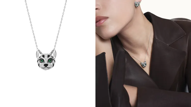 Animaux動物系列Fuzzy豹貓項鍊，85萬3000元。品牌提供