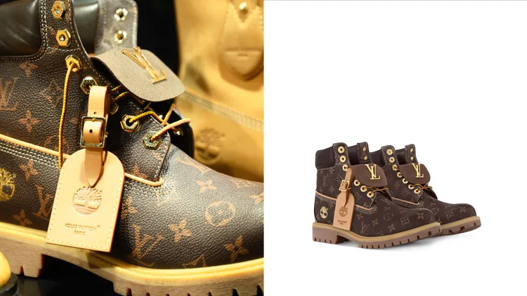 LV x Timberland「特別訂製款」6吋靴款，285萬元。品牌提供