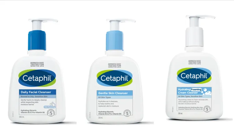 舒特膚控油潔膚露（左起）236ml／490元、溫和潔膚乳236ml／490元、全效泡泡潔膚乳236ml／619元。品牌提供