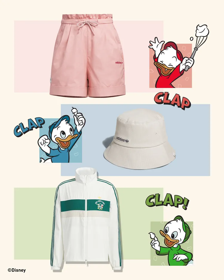 adidas Originals替聯名單品融入不同色調。品牌提供