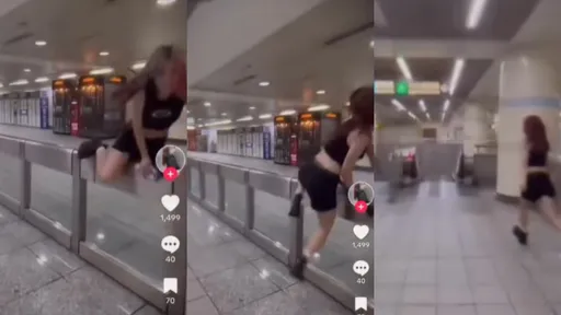 國一女「捷運翻牆逃票」PO影炫耀!網翻IG怕爆 起底竟是KTV自虐妹