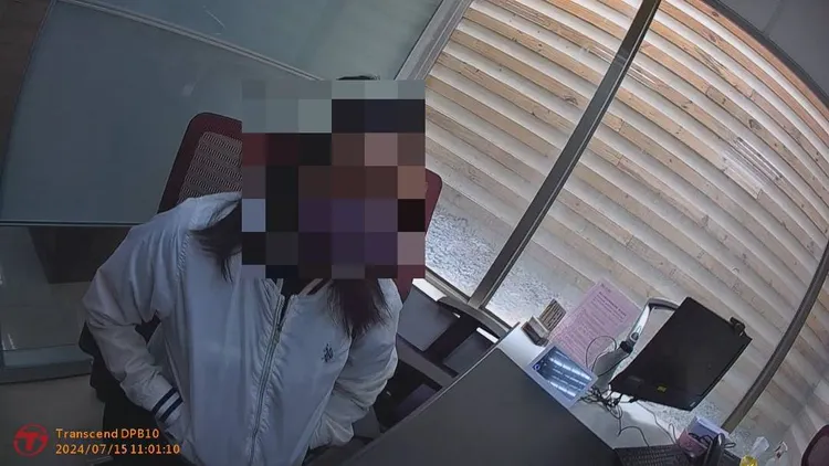 劉姓女子被網友以「丟丟妹」為例詐財投資水產，所幸被警方阻詐。民眾提供