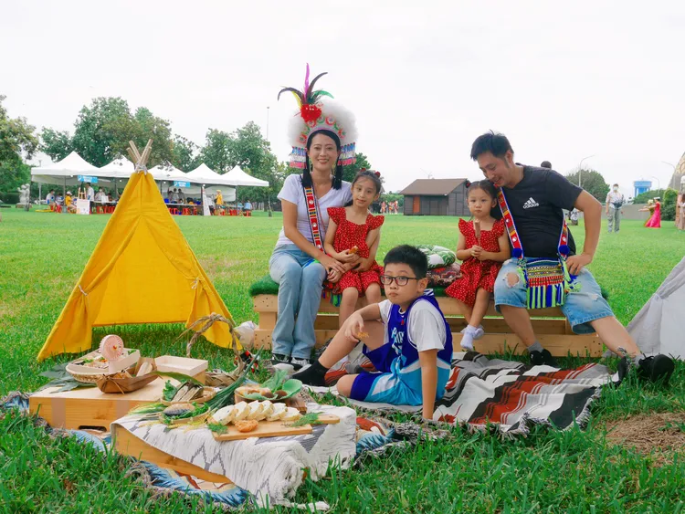 周六限定「南島樂風野餐」，讓野餐佈置達人大展身手。館方提供
