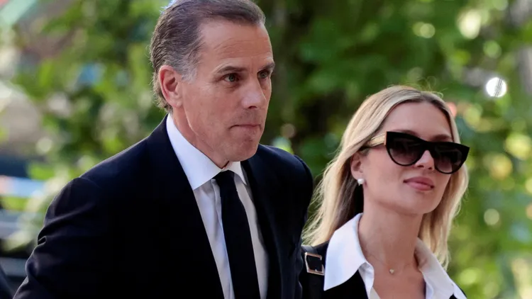 韓特與妻子柯恩（Melissa Cohen Biden）。路透社