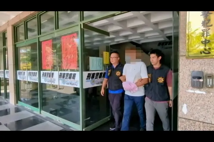 韓青山被檢警拘提到案。民眾提供