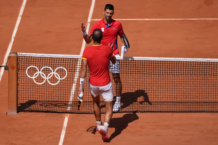 喬科維奇直落2擊敗納達爾。美聯社