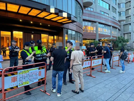 北聯副幫主「康哥」溫泉會館夜宴12桌　近百警力盤查