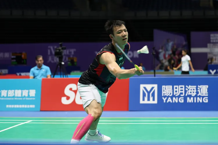 王子維也退出韓國賽。高雄羽球大師賽提供