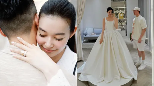 名媛錢德月愛女將出嫁 曬完巨鑽戒忙試婚紗當最美新娘
