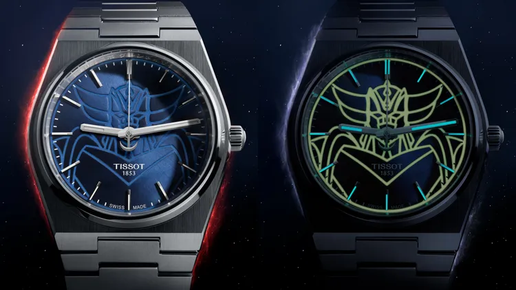 錶面金剛戰神的半身像輪廓以Super-LumiNova夜光塗層描繪。品牌提供