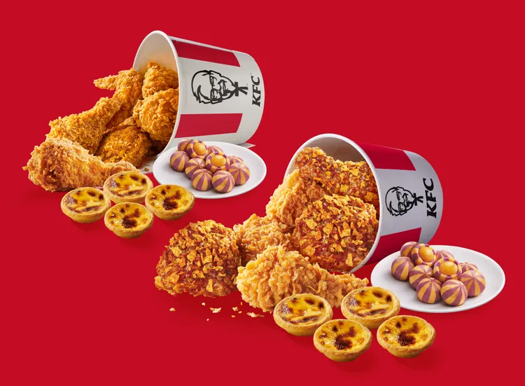 為歡慶父親節，連續兩週末推出兩大桶餐限時59折。肯德基提供
