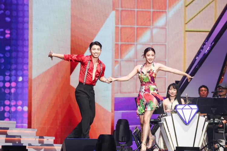 賴慧如與老公一起演出。高流提供