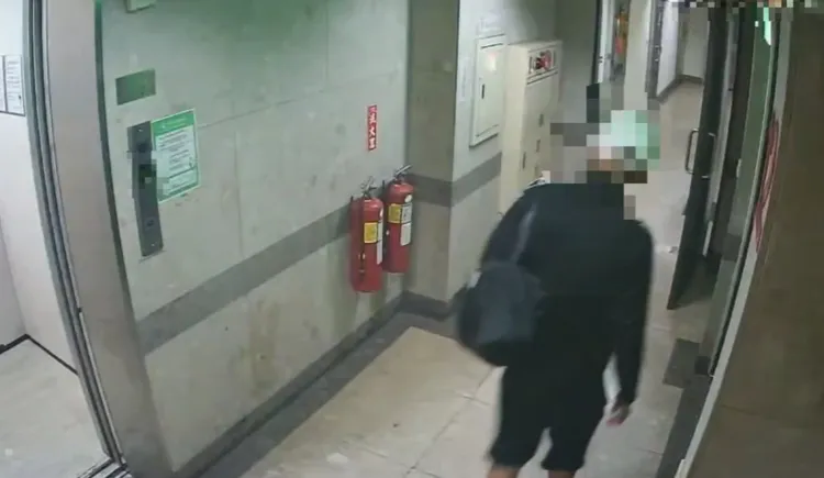 蔡男闖空門。警方提供