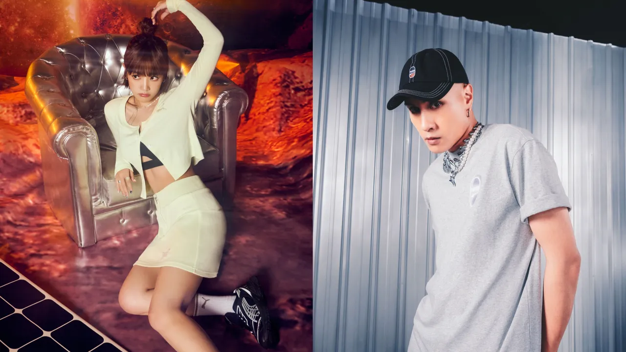 王淨（左）、YELLOW黃宣（右）共同演繹PUMA Y3K新品。品牌提供