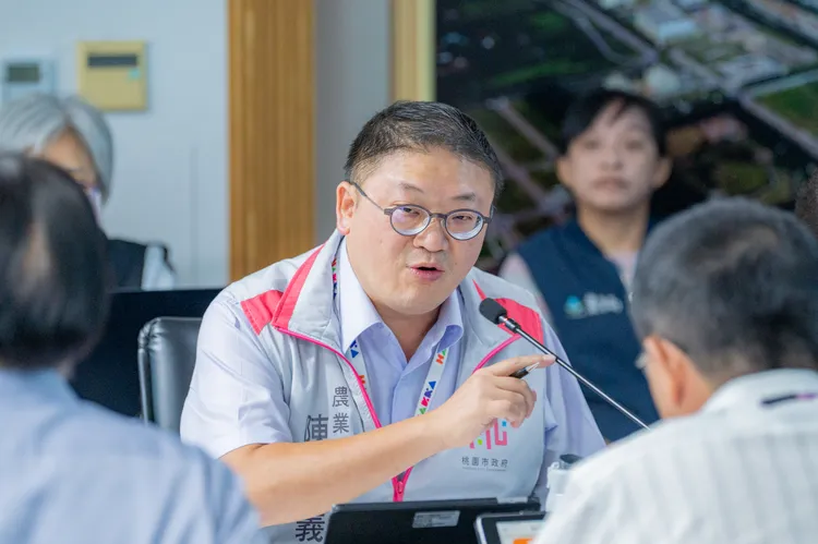 農業局長陳冠義專題報告。桃園市府提供