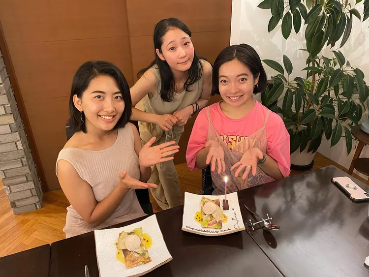 東出昌大否認與3女（圖）同居，松本花林（左）在其中年紀最小。翻攝karin_matsumoto_ IG