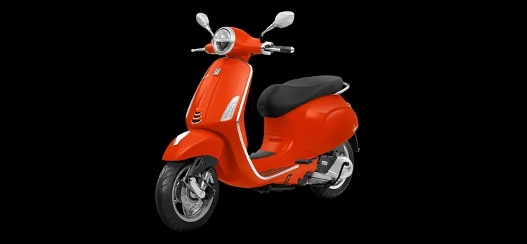 Vespa Primavera 125 i-get ABS FL新色「霓虹橘」。業者提供