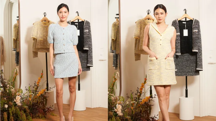 運用繽紛色調花呢打造舒適又兼顧硬挺度的單品。品牌提供
