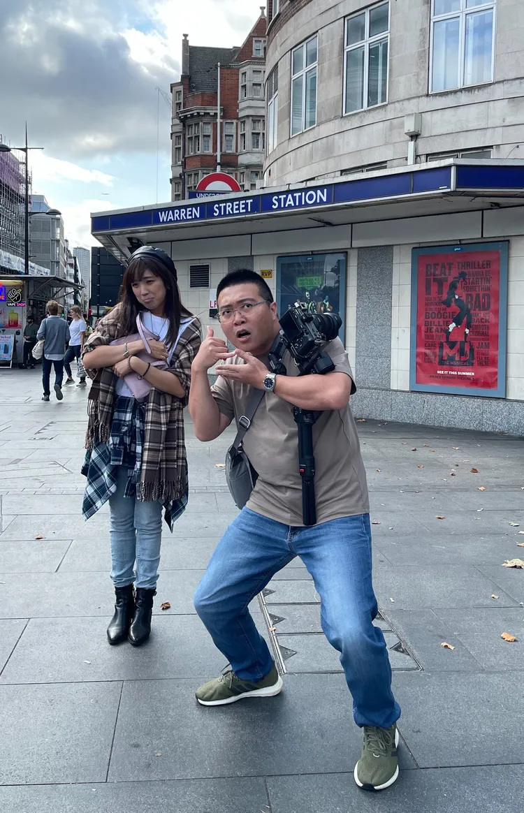 梁舒涵與攝影師露出無奈神情。寬寬整合行銷提供