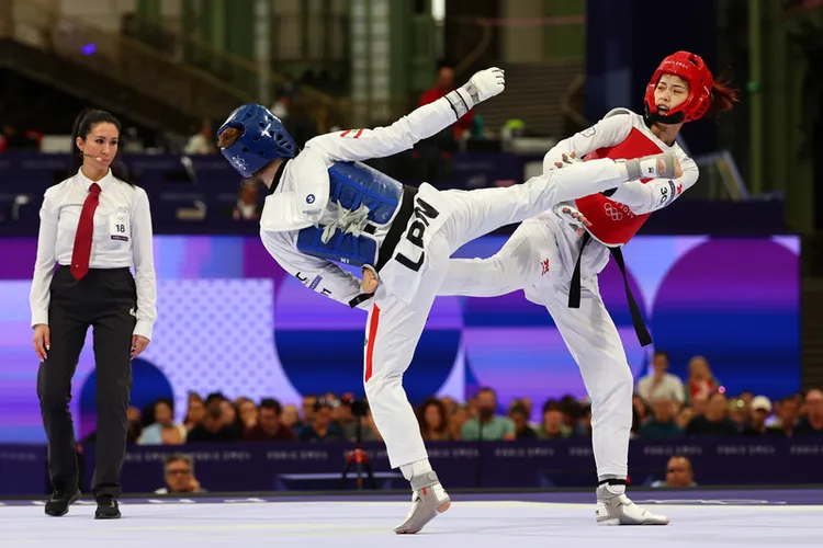 羅嘉翎首戰落敗。   中央社