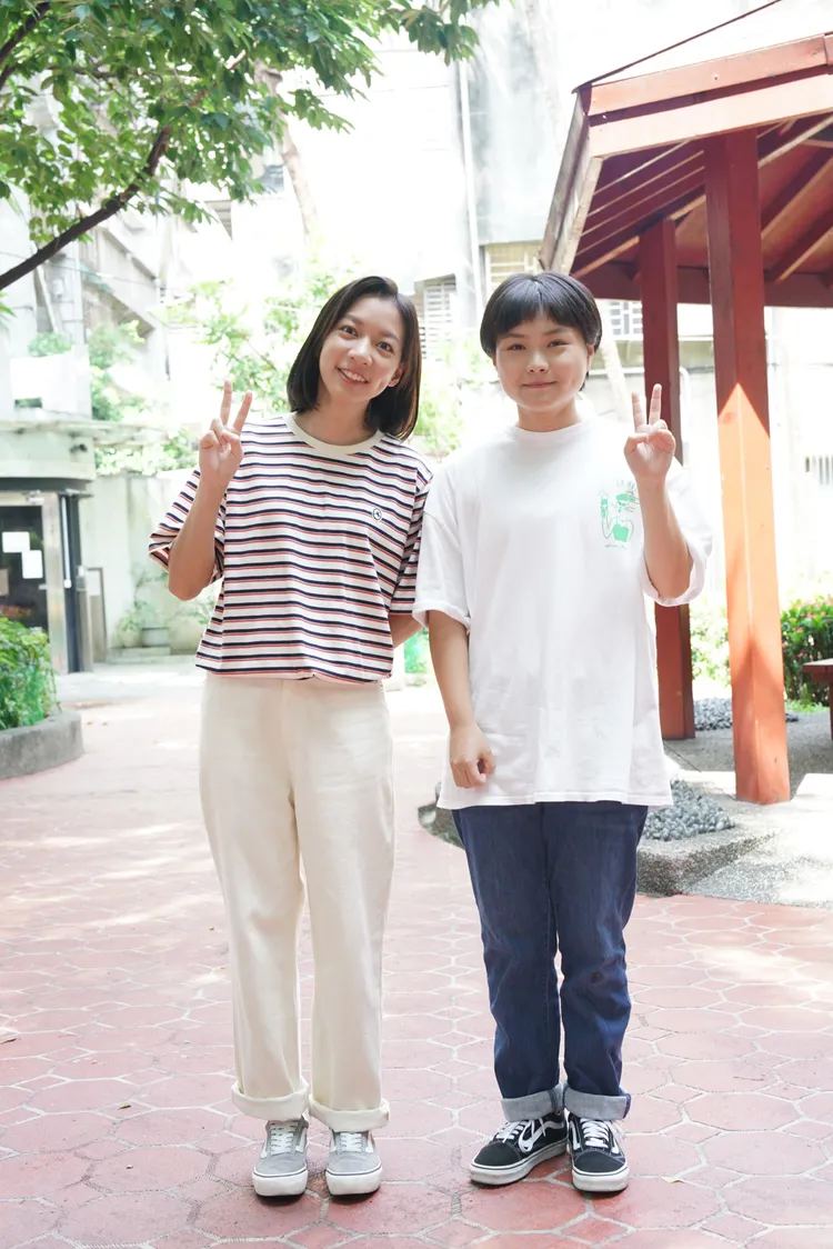 陳妤（左）、陳沛冪。大愛提供