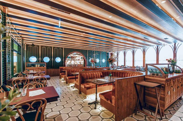 心潮飯店以1920年代的美國唐人街中餐館為設計藍本。米其林提供