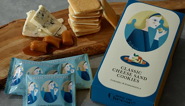 焦糖&古岡左拉起司夾心餅乾。業者提供