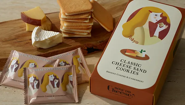 煙燻起司&卡門貝爾起司夾心餅乾。業者提供