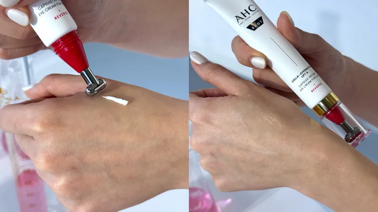 AHC醫美科研雙波抗老多肽膠原抗皺眼霜，40ml／1300元。張家玲攝