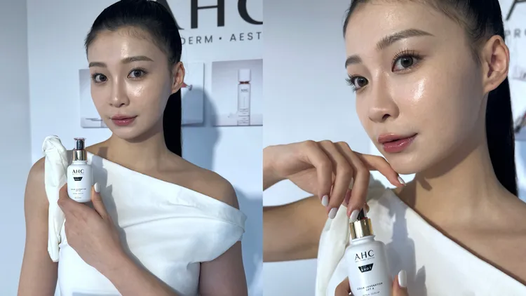 AHC醫美科研雙波抗老多肽膠原精華，40ml／1900元。張家玲攝