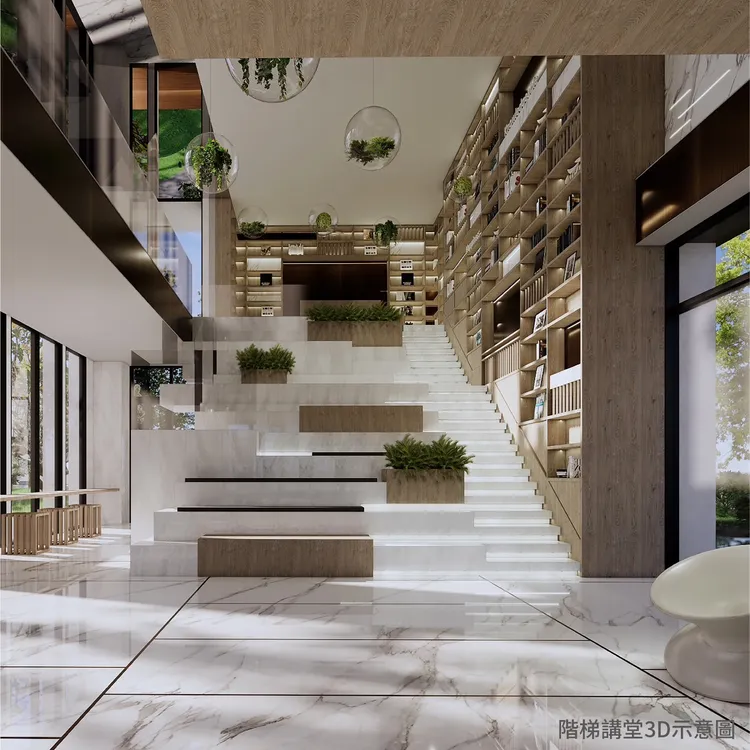 「悦讀」系列為公司著重閱覽室規劃，讓書香可佈滿社區。泰郡提供