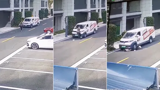 驚悚影片|顧客帶路慘遭追撞 送貨員貨車暴衝「來回輾壓」