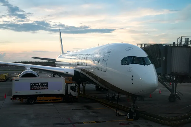 台北-西雅圖首航JX032班機於20：00啟航。星宇提供