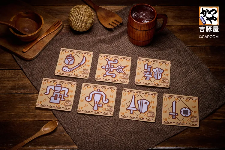 上一波釋出的杯墊受到許多獵人關注，這一波再加碼釋出全新的七款。業者提供