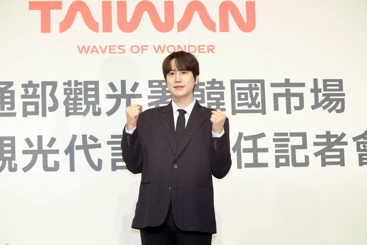 圭賢這次來除了演唱會，驚喜宣布擔任台灣觀光大使。攝影中心攝