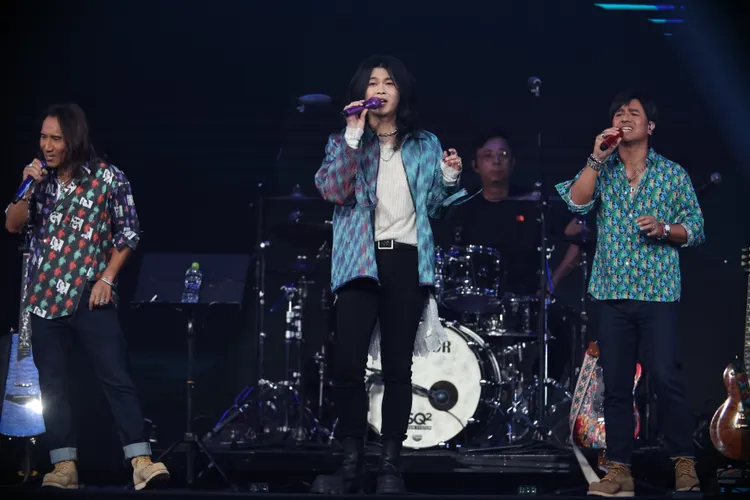 動力火車強強聯手麋先生合唱。娛樂中心攝