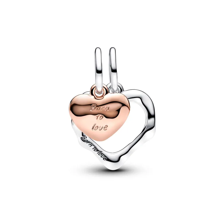 PANDORA心心相映雙吊飾，2880元。品牌提供